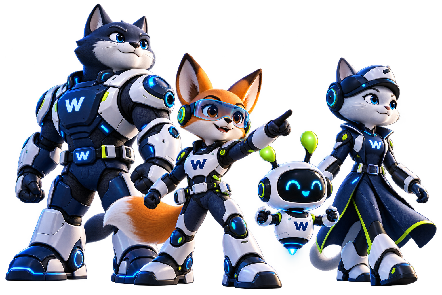 The Websignia AI strategy and technology team characters